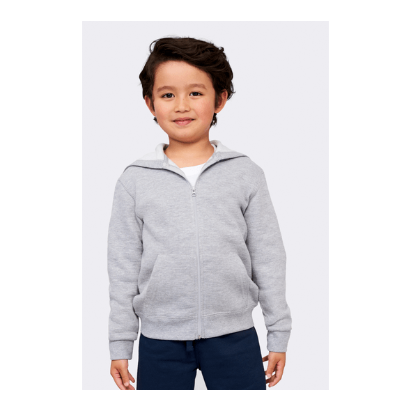 Sweatshirt With Zipper And Hood